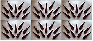 PMW - Long Maroon Bindi - Pack of 12 - Sindoor - for Classical Dance Like Baratanatyam, Kuchipudi, KathaK etc - Assorted S... Price In India