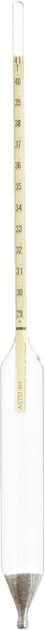 Chase Instruments ASTM4H ASTM American Petroleum Institute Hydrometer, 4H ASTM, 29 to 41 API Range, 0.1mm Interval, 330mm Length