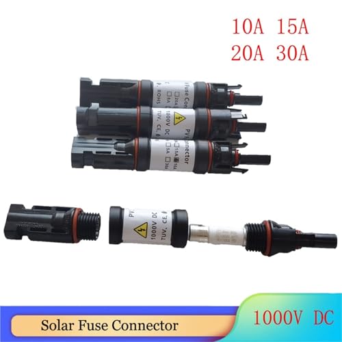 Evite sobrecargas con el conector de fusible solar fotovoltaico de 20 A 4