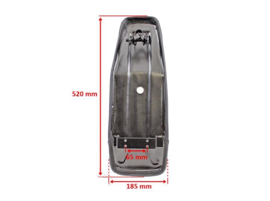 Universal Sitz Sitzbank Fahrersitz Sattel passend für Honda Camino PA 50, Hercules Prima 2 3 4 5 S Hobby Rider, Puch Maxi, Zündapp ZR ZA ZL ZX, Simson, DKW Mofa Moped Mokick