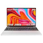 15.6 Inch Backlit Keyboard Laptop, DDR3 16GB SSD 256GB, Celeron 6500Y Processor (Up to 3.4GHz), with Fingerprint Recognition,WiFi,USB 3.0, Webcam, HDMI, Ultral Light Laptop for Students and Business