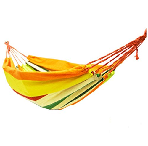 asdf Hamaca Individual Raya Amarilla del Arco Iris Carga 200 Kg Columpio De Hamaca Decoración De Columpio De Hamaca De Ocio Al Aire Libre/Interior