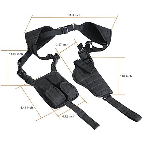 Twod Concealed Carry Shoulder Holster Nylon Cross Harness Vertical Shoulder Holster Adjustable For Most Handguns Or Pistol #TOP3