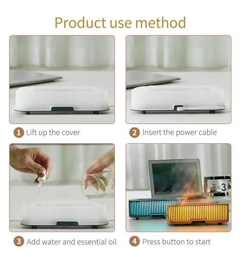 Humidificador y Difusor de Aceite Esencial 2 en 1 Negro miniatura 5