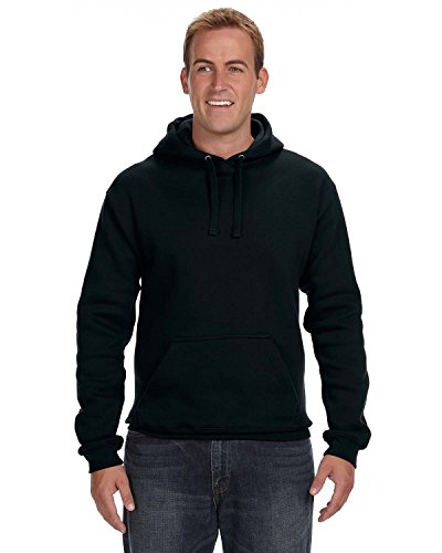 J America Adult Premium Full-Zip Fleece Hoodie, Black, Medium #TOP14