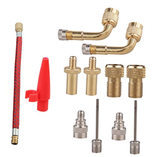 ERINGOGO 1Juego Conector de Inflador de Neumáticos Uds Adaptador de Entrada de Aire y Motocicleta Accesorios de Inflado Versátiles Bicicletas y Vehículos