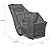 Snow Blower Cover 600D Oxford Waterproof Protector for Single Stage or Two Stage Machine with Secure Draw Rope and All Weather Outdoor Protection Black
