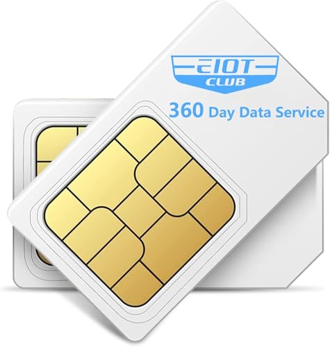 The Ultimate Guide to the Best Nz Sim Card for Data 4 EIOTCLUB Data SIM Card for 360 Days - Compatible with USA Nationwide Networks for Unlocked Security Solar and Hunting Trail Game Cameras IoT Device(USA Coverage, Triple Cut 3-in-1)