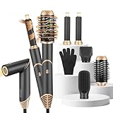Hair Styler, Magic Air Styler 5 in 1, Hot Air Stylers for Women Styling, Hair Dryer Brush Auto Curler, [60,000 RPM] High-Speed Ionic Hairstyler for Volumizing, Curling, Straightening, All Hair Types