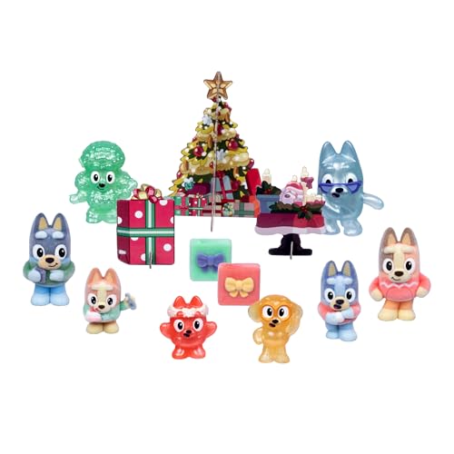 Image of BLUEY Fuzzies Advent Calendar Pack, 8 Exclusive Mini-Figures