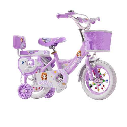子供用自転車 補助輪付き男の子女の子 2/5/8/11歳 ベビー自転車 学生自転車 自転車 (C,14インチ)