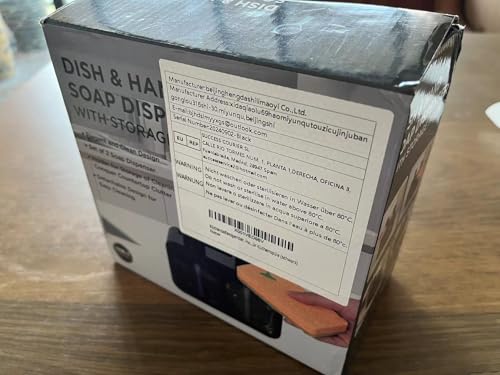 Kitchen Soap Dispenser,Hand and Dish Soap Dispenser and Spong Caddy with Brush Holder,3 in 1 Countertop Organizer for Kitchen Sink(Black) - Cosy Home Interiors Kitchen Soap Dispenser,Hand and Dish Soap Dispenser and Spong Caddy with Brush Holder,3 in 1 Countertop Organizer for Kitchen Sink(Black) - Image 9