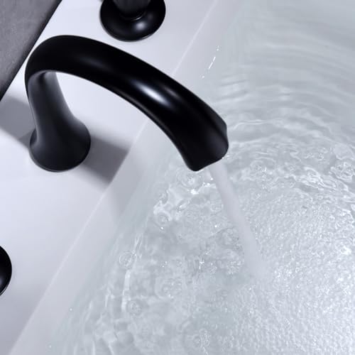 Mitigeur de douche en laiton noir vanne inverseuse haute précision - 5