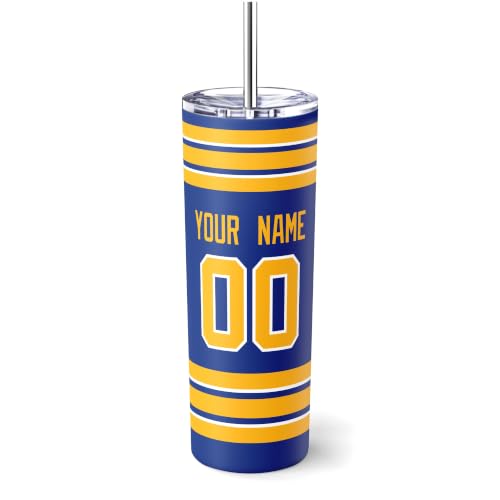 Image of ANTKING Buffalo Tumbler 20oz Travel Mug Custom Name Number Gifts | Stainless Steel Insulated Coffee Cup for Men Women