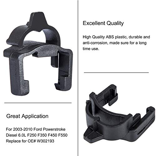 Rocker Arm Retainer Clip For Ford Powerstroke Diesel 6.0L 2003-2010 F250 F350 F450 F550 Replaces OE# W302193 - Set of 16