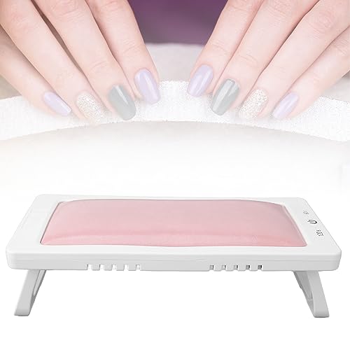 Lampada per Asciugare le Unghie, Asciugatore Gel per Unghie Pieghevole 27 Pezzi Chip di Luce 2 Tempi in Pelle PU Cuscino per Lampada per Polimerizzare Smalto per Unghie Mini