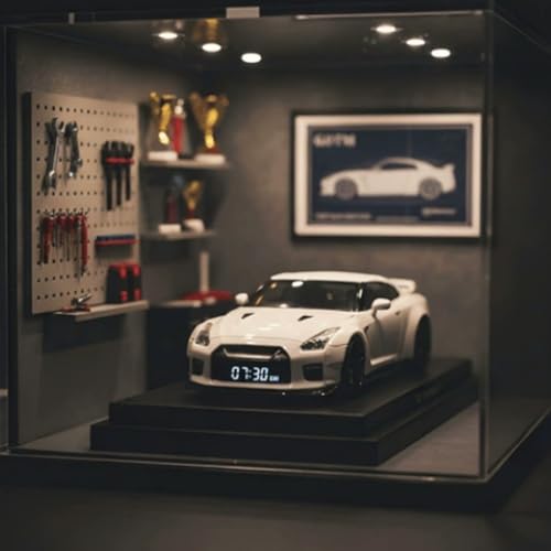 Image of 2026 New Hypercar Alarm Clock with Realistic Engine & Light Effects,Sports Car Alarm Clock,Collector's Car Ornament Gift for Automotive Enthusiasts (Black)