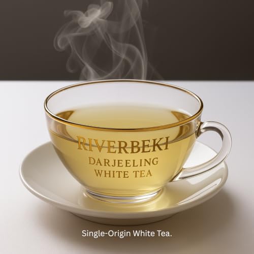 Image of Riverbeki White Tea - Darjeeling Silver Needle 100 gm, Low Caffeine & Rich Antioxidants, Single Origin, High Elevation Premium White Tea (Loose)