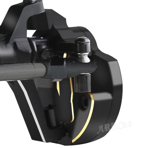 Brass Front Inner Portal Covers Steering Knuckles Upgrades Part for Capra UTB/SCX10 III,ARRCat 2PCS Brass Front Inner Portal Covers Steering Knuckles,Replace# AXI232006,Black by ARRCat - Used condition - Image 2