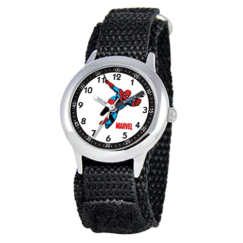 Marvel Spider-Man Kids' Stainless Steel Time Teacher Analog Quartz Watch