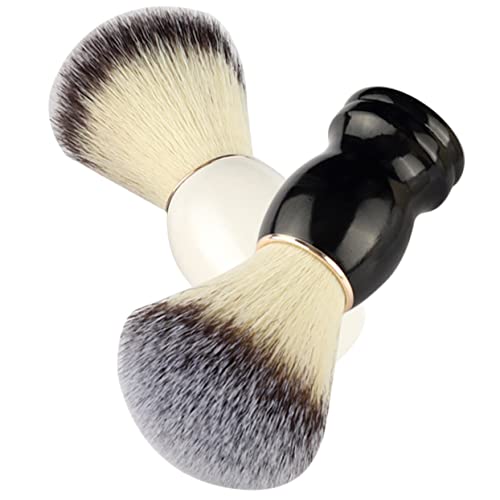 WOFASHPURET 2Pcs Manual Shaving Brushes for Men Soft Bristles Durable Beard Grooming Tool for and Goatee Care Exfoliating Shave Experience