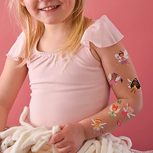 Kids Temporary Tattoos - Fairies Variety Set Of 25 Assorted Flash Tattoos, Premium Waterproof Colorful Metallic Gold And Sliver Kids Temporary Tattoo, Gold Tattoo, Metallic Tattoo, Fairy, Foil Tattoo, Girls Tattoo, Fairy Party Decor #TOP1
