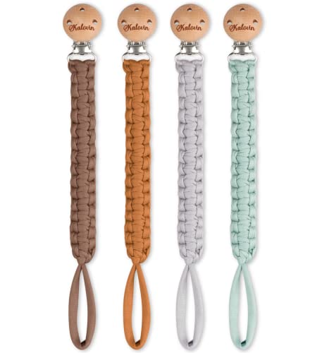 4 Packs Pacifier Clip for Boys and Girls, 11 Inch