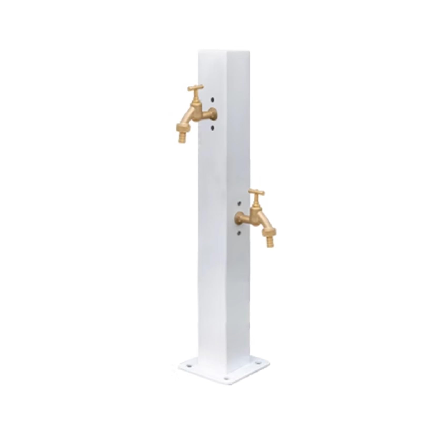 SDCFFC Outdoor Water Column Fountain Antifreeze Garden Water Tap with Double Faucet - Compact Hydrant Dispenser for Patio & Backyard Decor