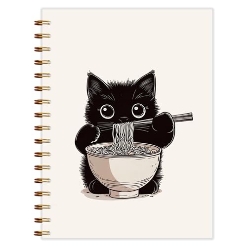 Carnet de notes à spirales chat noir fini les pages volantes avec ce journal japonais