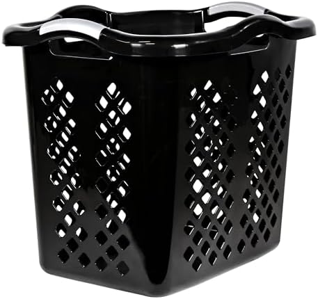 Laundry Hamper Basket With Diamond Pattern, 2 Bushel Capacity, La...