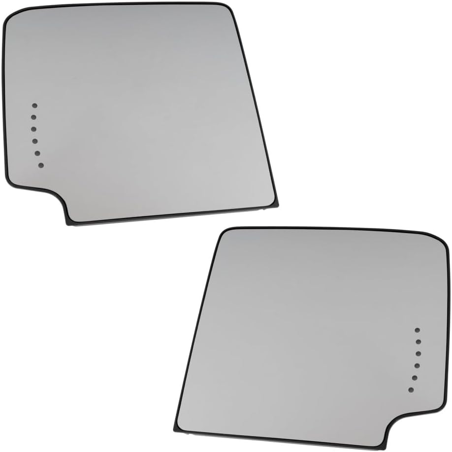 For Chevy Silverado 2500 HD/Silverado 3500 HD 2015 16 17 18 2019 Mirror Glass Passenger Side | Upper | Power | Heated | Towing | With Turn Signal Light | 2nd Design | GM1325149 | 23444109