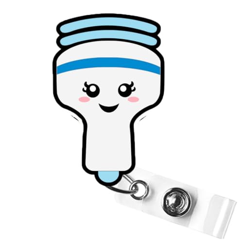 Ultrasound Wand Badge Reel - Adorable Retractable ID Holder for Sonographers and Medical Professionals - Express Your Style with This Cute Badge Reel, Sonography Badge Clip