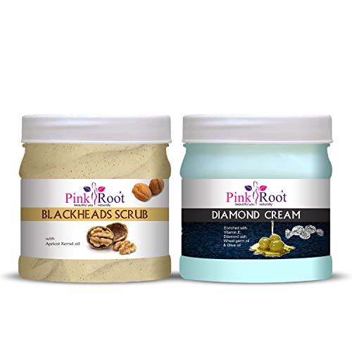 Image of Pink Root Blackheads Scrub 500gm with Diamond Cream 500gm