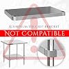 DuraSteel Galvanized Under Shelf for Work Tables - Extra Adjustable Lower Shelf for 24 x 12 Stainless Steel and Wooden Worktables - Fits for use in Restaurant, Warehouse, Home, Kitchen, Garage