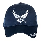 Officially Licensed United States Air Force Embroidered Baseball Cap (Blue/White Emblem)