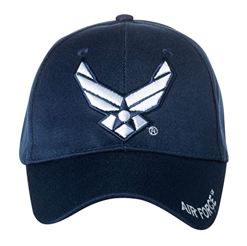Officially Licensed United States Air Force Embroidered Baseball Cap (Blue/White Emblem)