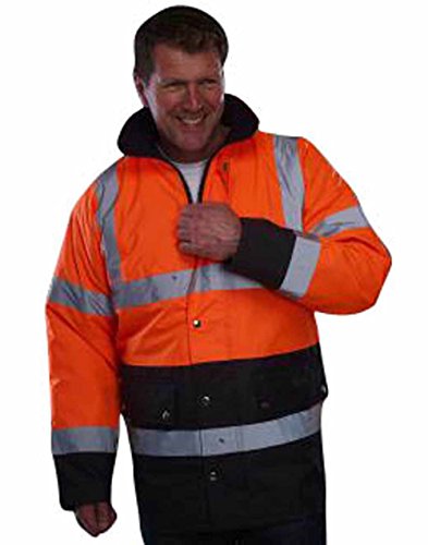 Veste haute visibilité orange fluo YOKO HVP302 vêtement de sécurité bicolore 3XL mixte