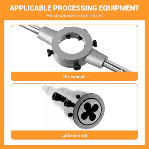 1 Stück M14 x 1,5 mm rundes Feingewinde-Schneideisen, metrisches Linksgewinde aus legiertem Stahl, rundes Schneideisen für Gewindeformen, Bearbeitung, Reparatur, Schraubenschneidwerkzeug