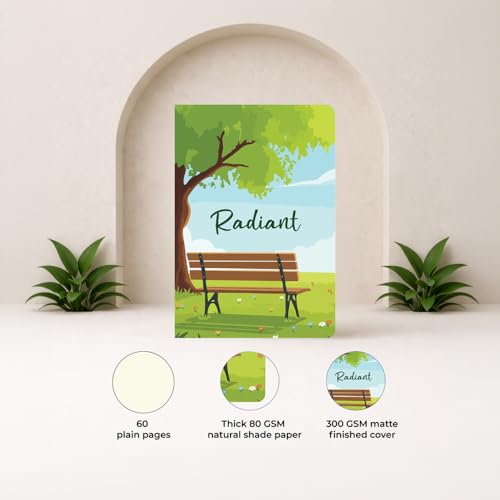 Image of PAPBOO A5 Handy, Easy to Carry Unruled, Plain Seasons Set of 4 for doodling, Writing, Notes, Notebooks -Matte Finished - Journal Diary, Gift.(60 * 4=240 80 GSM Pages)