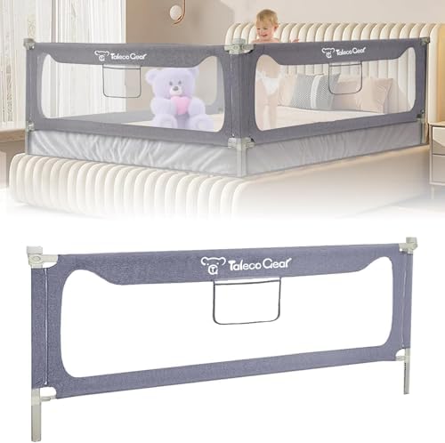 G TALECO GEAR Griglia per letto per bambini, stabile protezione contro le cadute, per letto matrimoniale e king size (68,7 piedi)