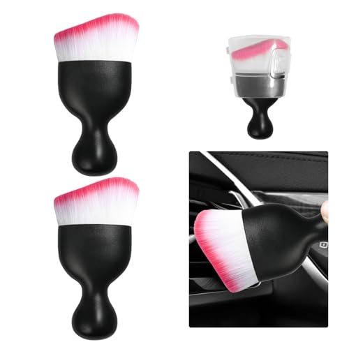 image for Ziciner 2 PCS Car Detailing Brush, Curved Soft Bristles Auto Removal D