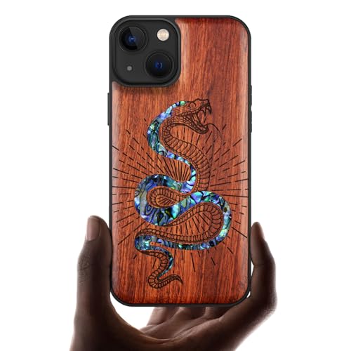 Carveit MagSafe (}OZ[t) Ή iPhone 13 ؐ P[X, ŃCC/ۛ, VR+YȊL/VRLۊ+TPU, Phone 13 P[X C ACtH13 P[X ؐ [U[A[g (oF-