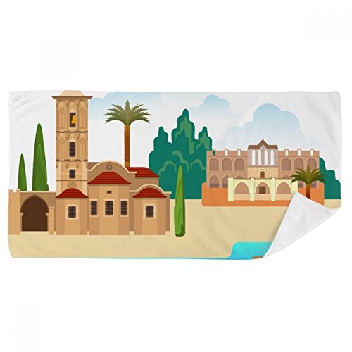 Serviette douce Chypre absorption maximale débarbouillette multicolore de 35x70 cm - 2
