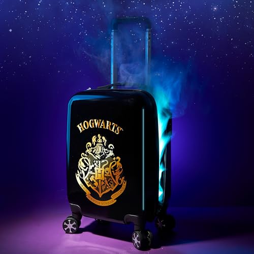 Harry Potter Mala rígida de Hogwarts para crianças, adolescentes, 4 rodas e alça extensível, essenci