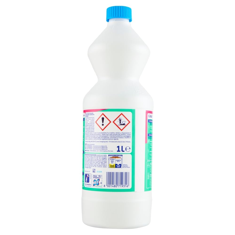 4x Ace Duftendes Bleichmittel Candeggina Profumata - Bleiche für Oberflächen und Wäsche 1000ml + Beni Culinari Kostenloser Schlüsselanhänger