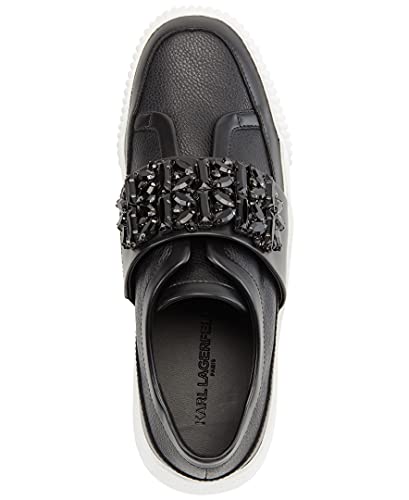 Karl Lagerfeld Paris Women's Cyrene Studded Slip on Sneaker4