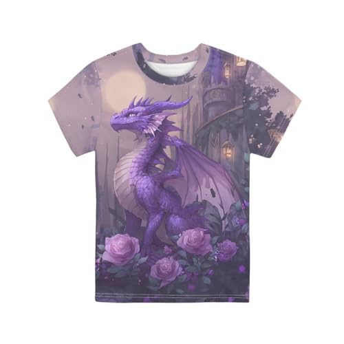 Image of Kids Graphic T-Shirt Boys Girls Novelty Tees Top Short Sleeve Shirts Summer Blouses 3-16