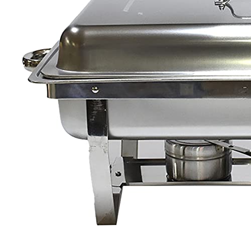 Buffetwärmer, Edelstahl-Server, 2 Tabletts, Wärmer-Set für die Speisenerwärmung Im Hotelrestaurant – Bild 8