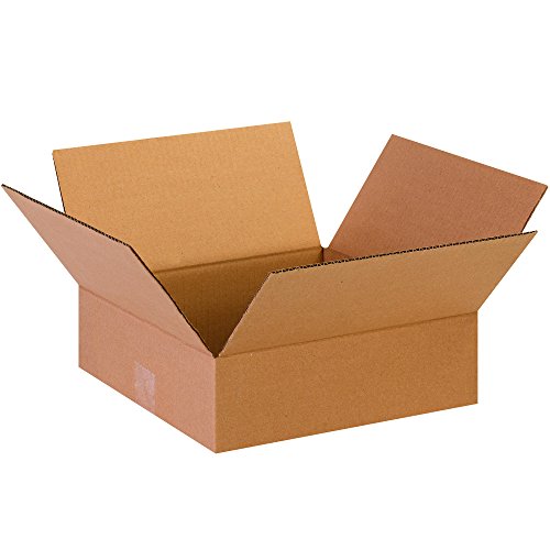 Image of TAPE LOGIC 13 x 13 x 4 Corrugated Cardboard Boxes, Flat 13 inchL x 13 inchW x 4 inchH, Pack of 25 | Shipping, Packaging, Moving, Storage Box for Home or Business, Strong Wholesale Bulk Boxes