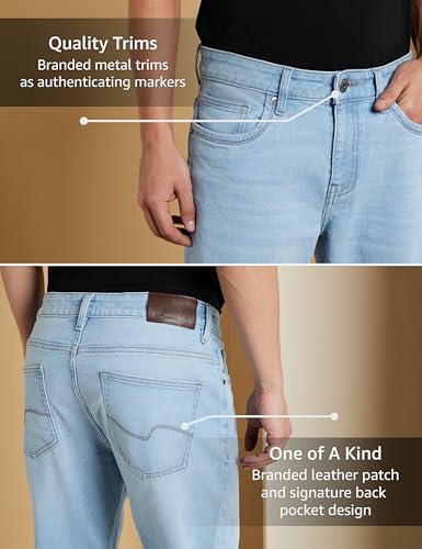 Image of Symbol Premium Men's Cotton Stretch Jeans (Regular Fit)